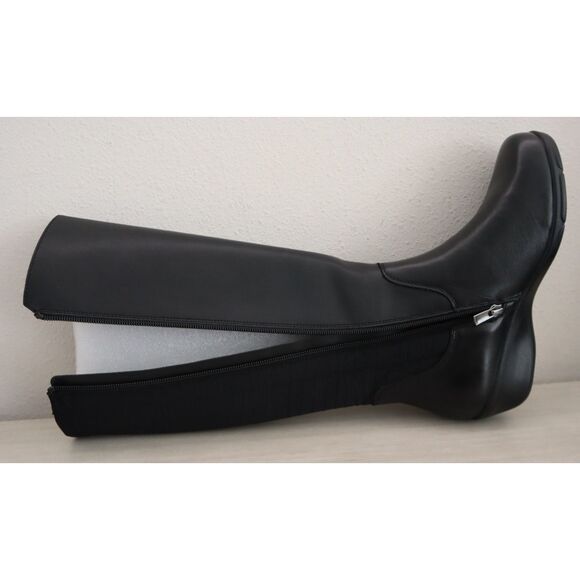 Propet WFX195L Women Sz 7.5X (2E) Black West Knee-High Leather Riding Boots - Picture 12 of 14